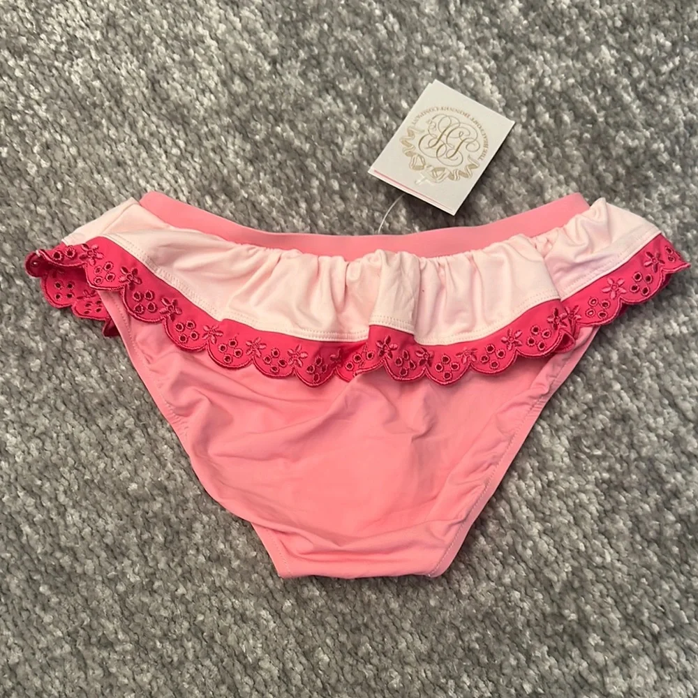 NWT The Beaufort Bonnet Pink Ruffled Kids Swim Bottoms 7